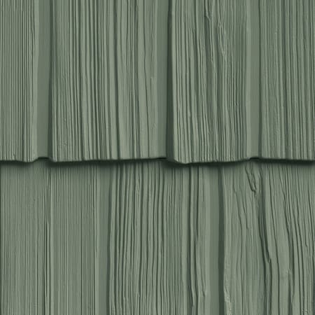 The Foundry 7in. W x 60 3/4in. L Exposure, Vinyl Staggered Shakes Total 100 Sq. Feet, 152 - Forest Green, 34PK 1301152